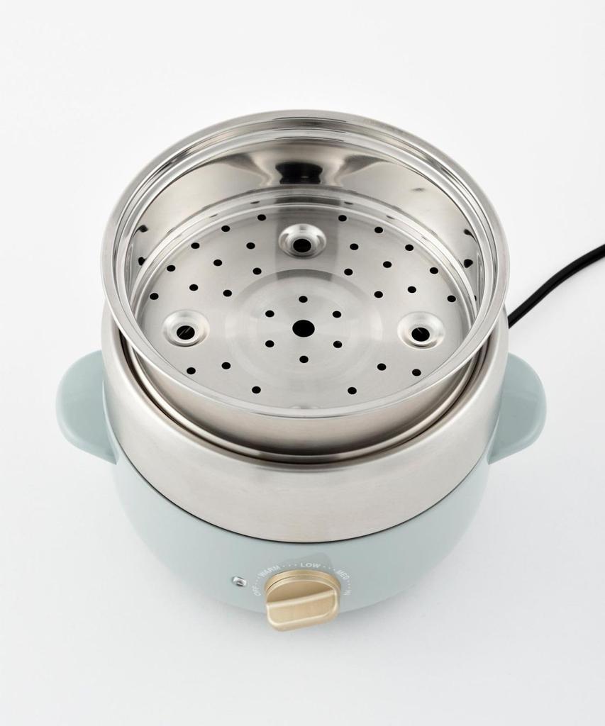 BRUNO Электрокастрюля для одного или двух человек, компактная белая, мульти-гриль, настольная, BOE115-WH