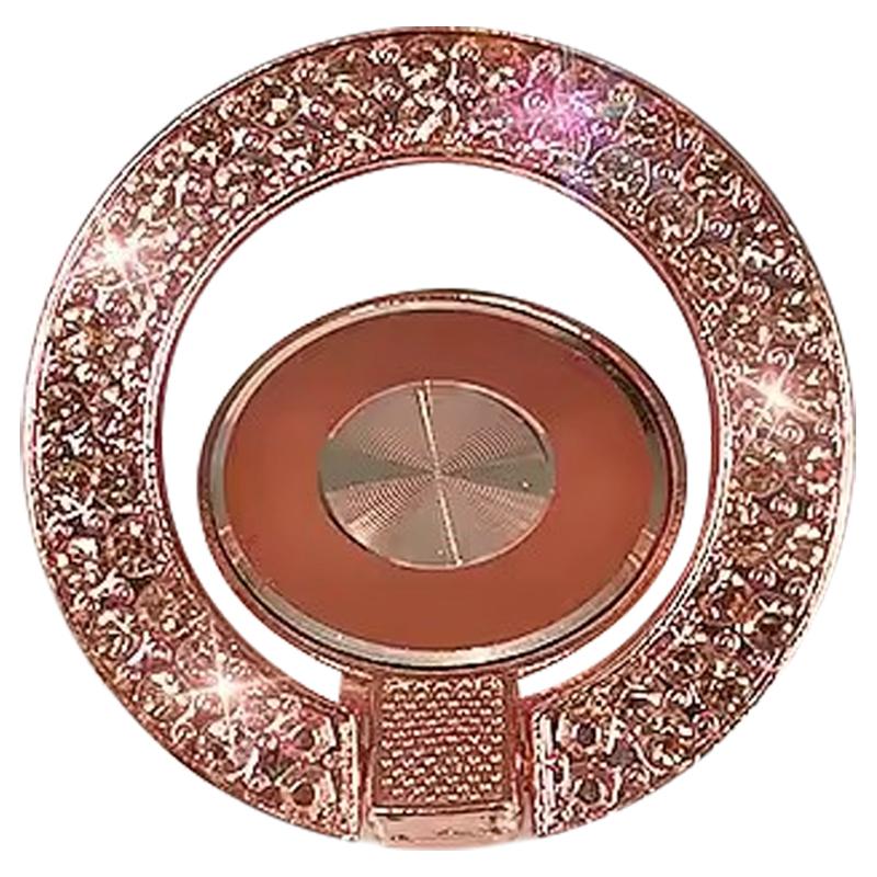 Cell Phone Ring Holder Kickstand Round Metal Rhinestones Finger Grip Loop