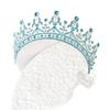 Grand Crown Bride Headwea  Princess Coming of Age Ceremony Birthday Performance Crown Wedding Gauze Hair Accessory Crown