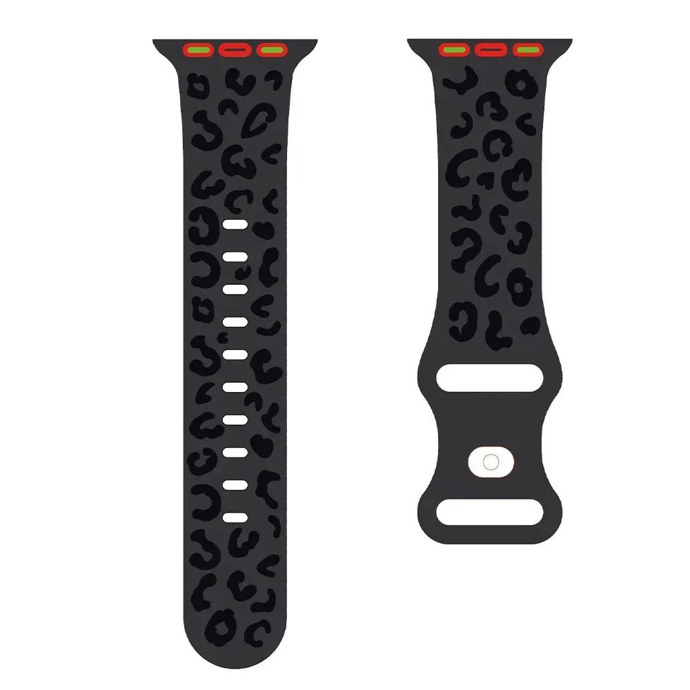 Двухцветный гравированный ремешок Wearlizer для Apple Watch Band Correa 49 мм 45 мм 41 мм, силиконовый ремешок для IWatch Series Ultra 9 8 7 6 5 4 SE