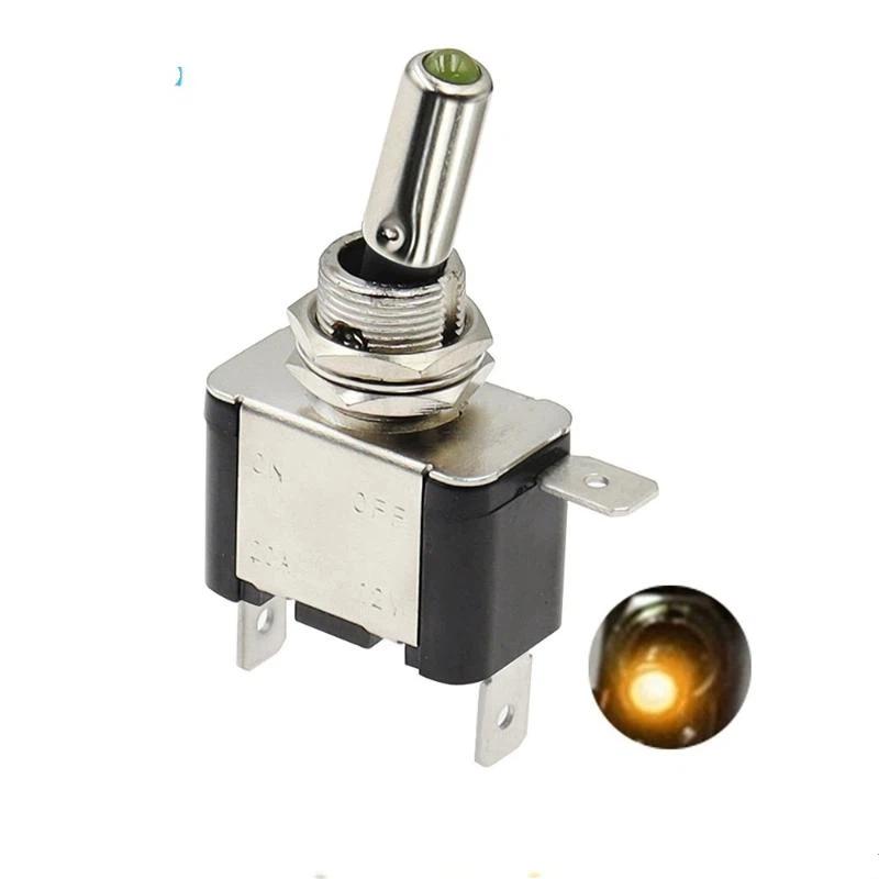 Durable Toggle Switch SPST On Off with Safety Cap Cover For Car Boat Truck Efficient Power Control