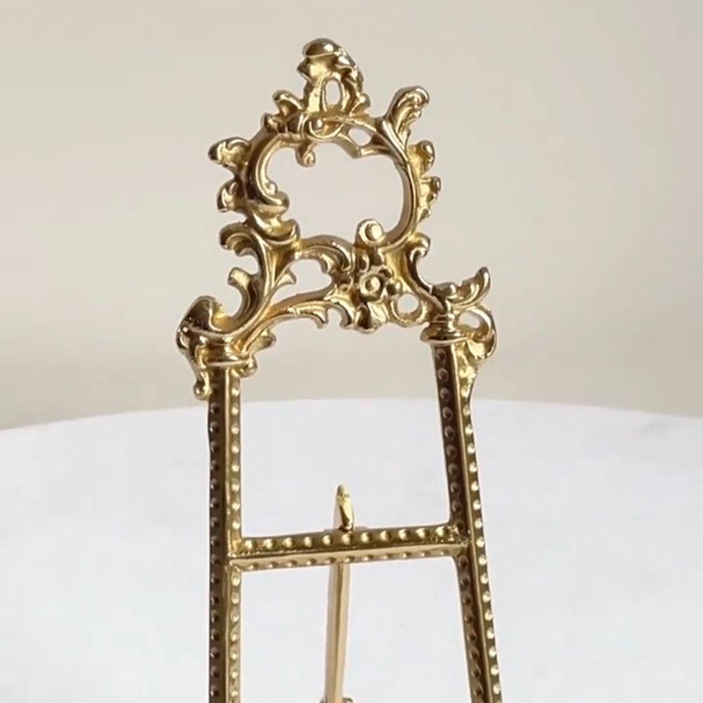 Zinc Alloy Photo Frame Display Rack Antique Finish Tray Rack Decoration Ornament  Wedding Use