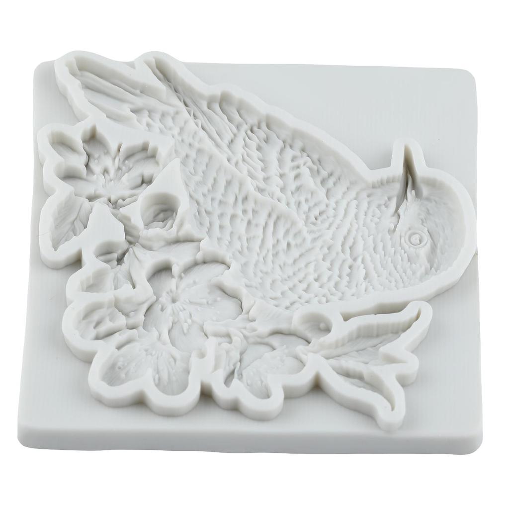 Bird Flower Branch Silicone Mold Bird Fondant Molds Cake Decorating Tools Theme Cake Dessert Decorated Chocolate Candy Mold