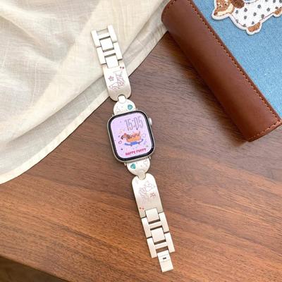 Красочный ремешок для часов с цирконом «Такса» - Подходит для Apple S10, iWatch 987SE, Xiaomi 8/9 Pro, Huawei