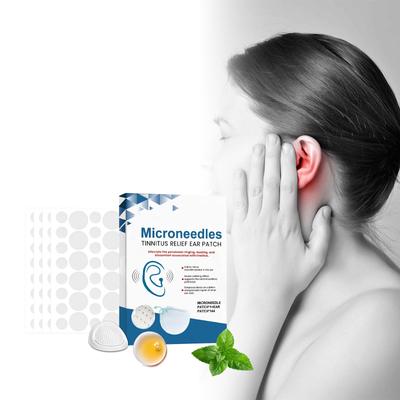 Облегчение тиннитуса при звоне в ушах, пластыри от тиннитуса, пластыри для облегчения тиннитуса с натуральной травяной формулой МИКРОИГОЛЬНЫЙ ПЛАСТЫРЬ*1+УШНОЙ ПЛАСТЫРЬ*144