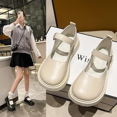 Весенние толстые каблуки на платформе женские милые симпатичные туфли с ремешком на щиколотке женские лакированные туфли на высоком каблуке