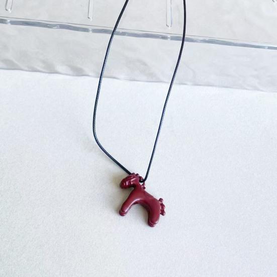 3D Подвеска в виде лошади, Эмалевое ожерелье с мини-подвеской в виде лошади, Милое ожерелье с длинной цепочкой в виде лошади, Подарок для мужчин, женщин, любителей лошадей