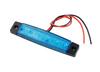 24V Car Blue LED Side Marker Lamp, 6 Rows General Purpose, Set of 10,