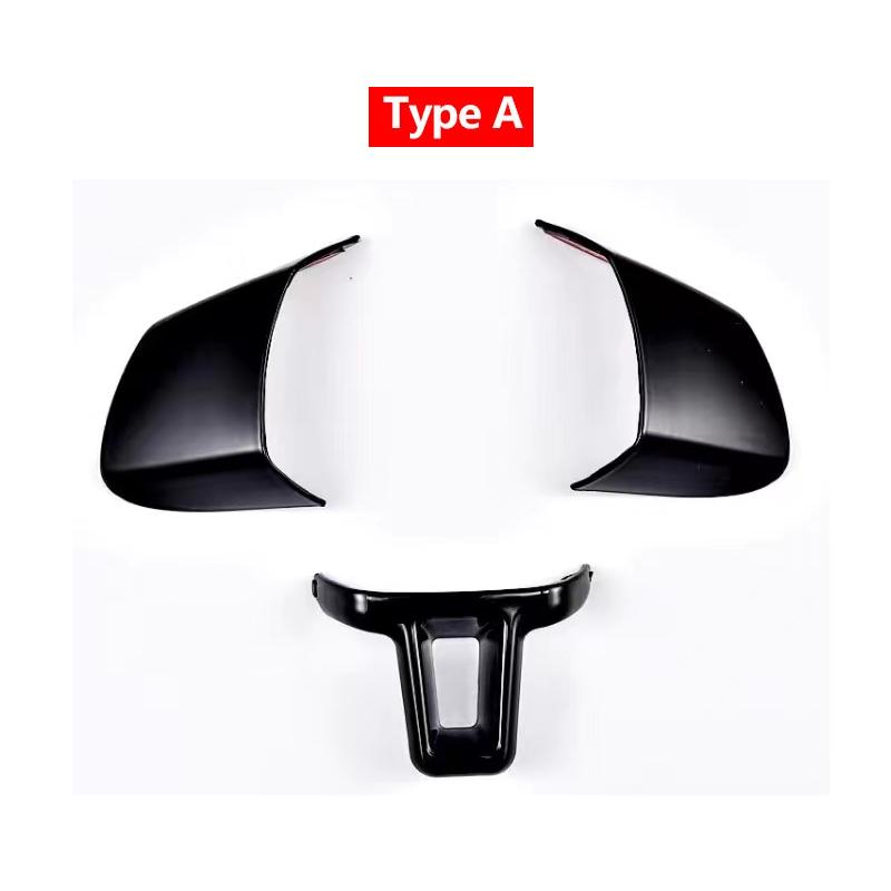 ABS карбоновый чехол рулевого колеса защитная отделка для VW Golf 6 MK6 Passat B7 CC Jetta Bora Polo Tiguan Caddy Touran Sharan