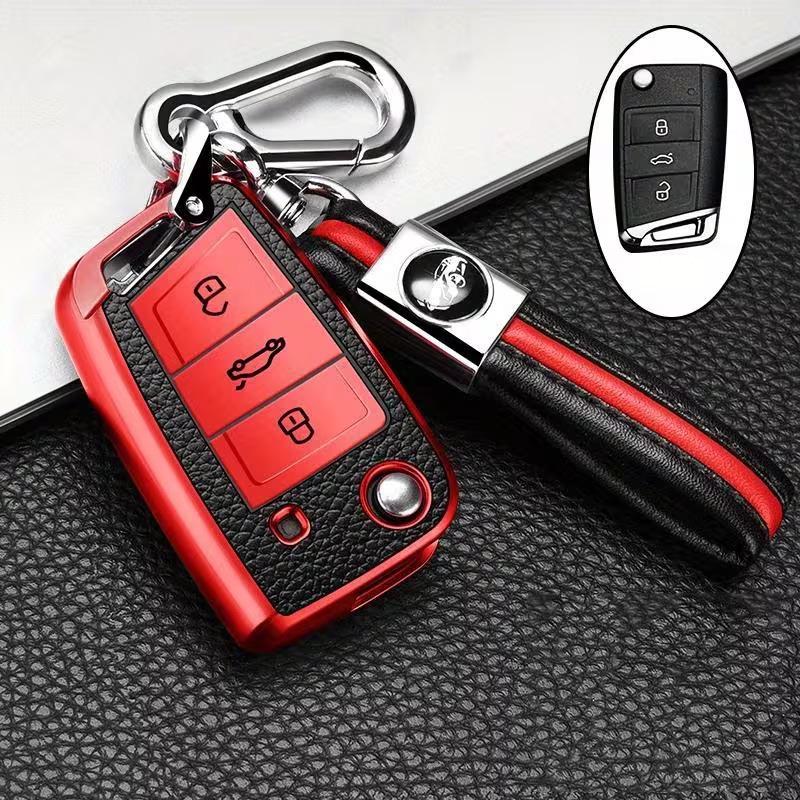Volkswagen Key Cover for Sagitar, Bora, Polo, Tiguan, Magotan, Passat, Golf 7, Tayron, and Lavida Models