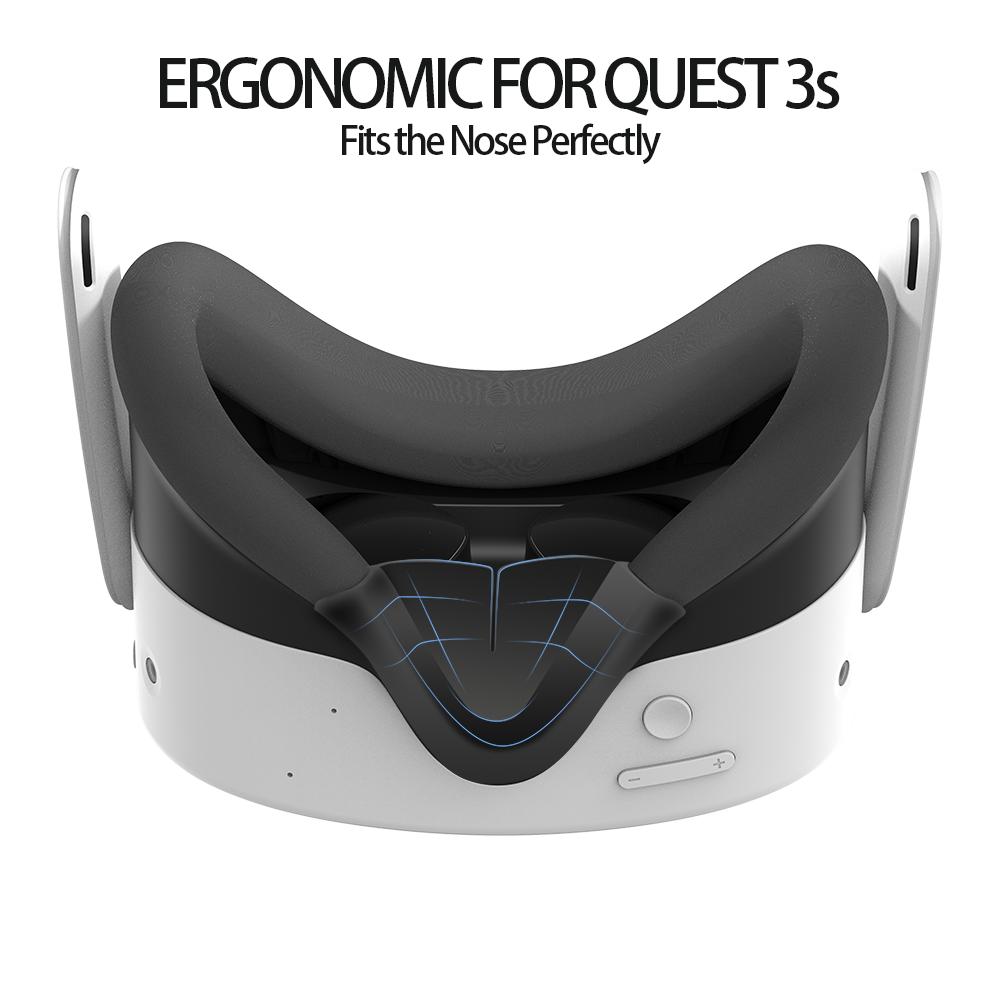 Подходит для Meta Quest 3s, блокирующий свет, силиконовый носовой упор