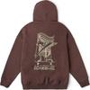 Vans Худи с графическим принтом Off The Wall Коричневый Унисекс VN000KVHE95