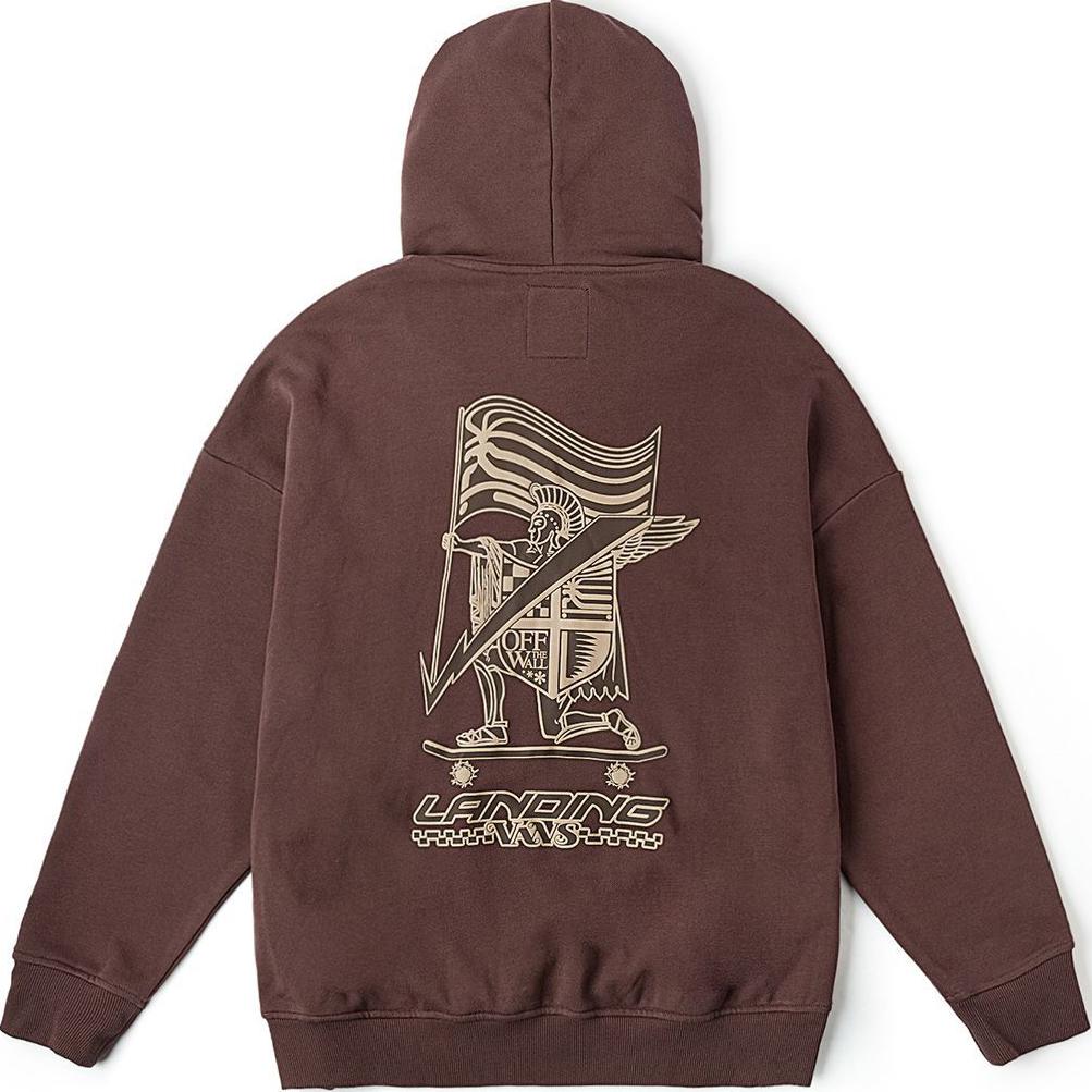 Vans Худи с графическим принтом Off The Wall Коричневый Унисекс VN000KVHE95