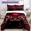 3pcs Duvet Cover Set (1*Duvet Cover + 2*Pillowcase, Without Core), Makima Chainsaw Man Print Soft All‑Season Bedding Set, Home Bedroom Decor Gift
