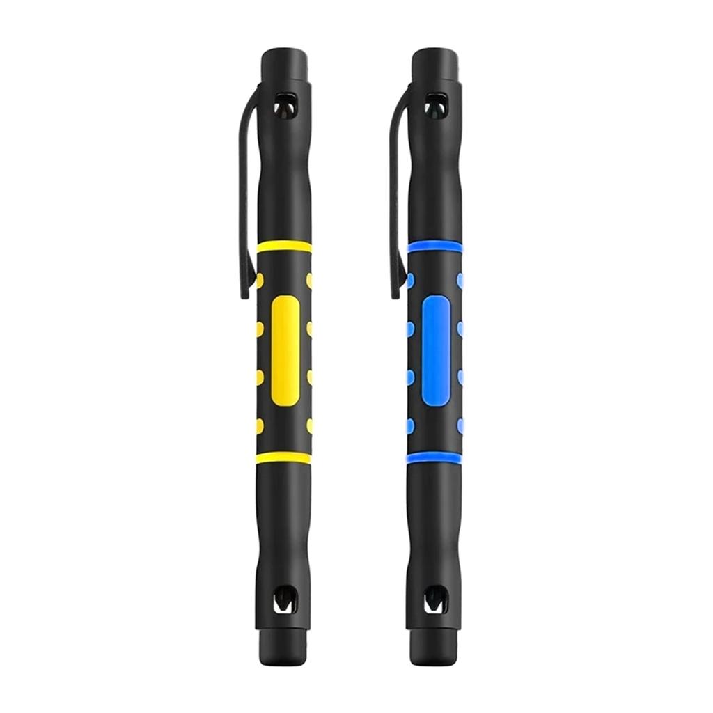 Многофункциональная отвертка 4 в 1 в виде ручки с магнитными наконечниками, двухсторонняя крестообразная плоская отвертка для кармана