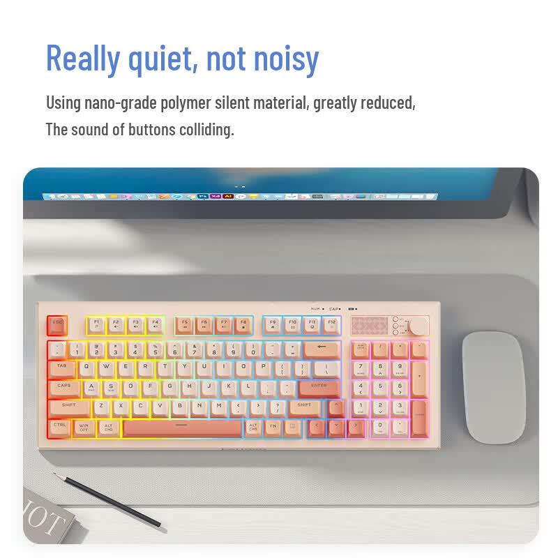 Lenovo K2 Pro Tri-Mode Office Keyboard with Mixed Backlight