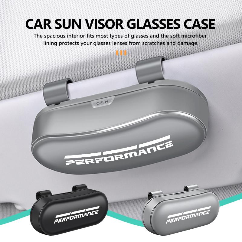 AAAQO1 Car Glasses Case Sun Visor ABS Glasses Holder Sunglasses Clip For BMW Performance M2 M3 M4 X1 X3 X4 X5 E87 X7 E91 G20
