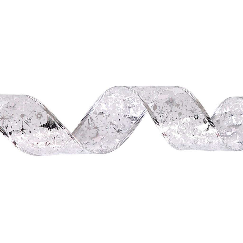 2023 New Year Xmas Christmas Decor Ribbon Lights Double Layer Copper Wire Ribbon Strings Lights For Weddings Christmas Tree Decorations