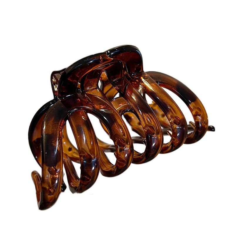 Funny Pumpkin Hair Claw Large Shark Clip Simple Hair Grab Daily