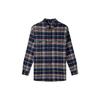 Levis Color Block Plaid Cotton Long Sleeve Shirt Men Shirts Green A0682-0000
