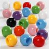 Round Plastic Beads with Large Hole. Ref 618350