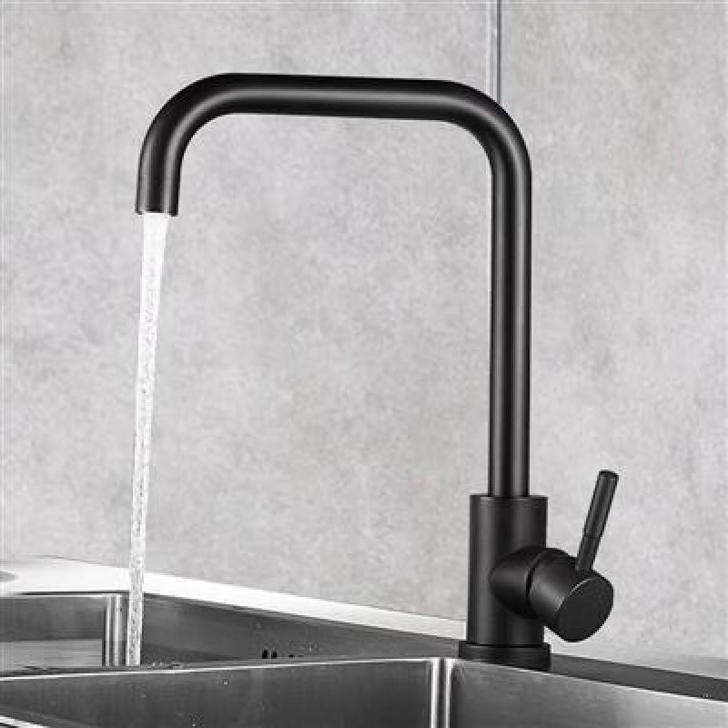 TLXT Кухонный смеситель с большим изгибом для горячей и холодной воды