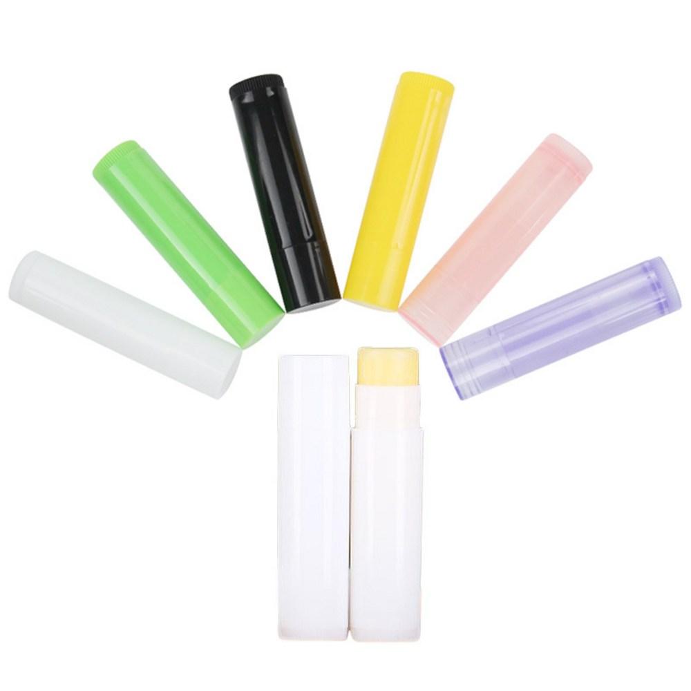 Изготовление бальзама для губ Пустой тюбик из-под блеска для губ 5 мл 5 г 6 цветов Косметический контейнер Баночка для помады Бальзам Дорожный флакон Инструмент для макияжа DIY 100 штук, розовый, 100 штук