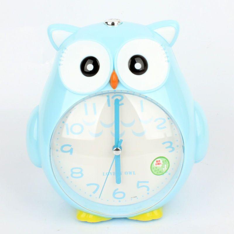 Бесшумный ночной будильник с изображением животных, звонящий Alarma Despertador, панда, лягушка, сова, игольчатые часы, декор комнаты, подарки для детей