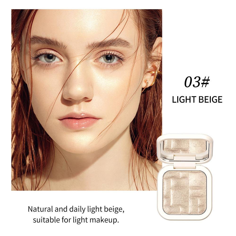 QIBEST Highlighting Powder Contouring Mashed Potatoes Natural Nude Makeup Glitter Brightening