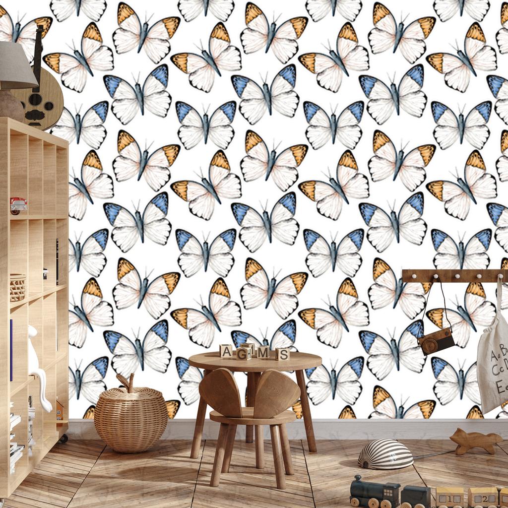 Exotic Butterflies Wallpaper for Living Room and Bedroom 50x1000
