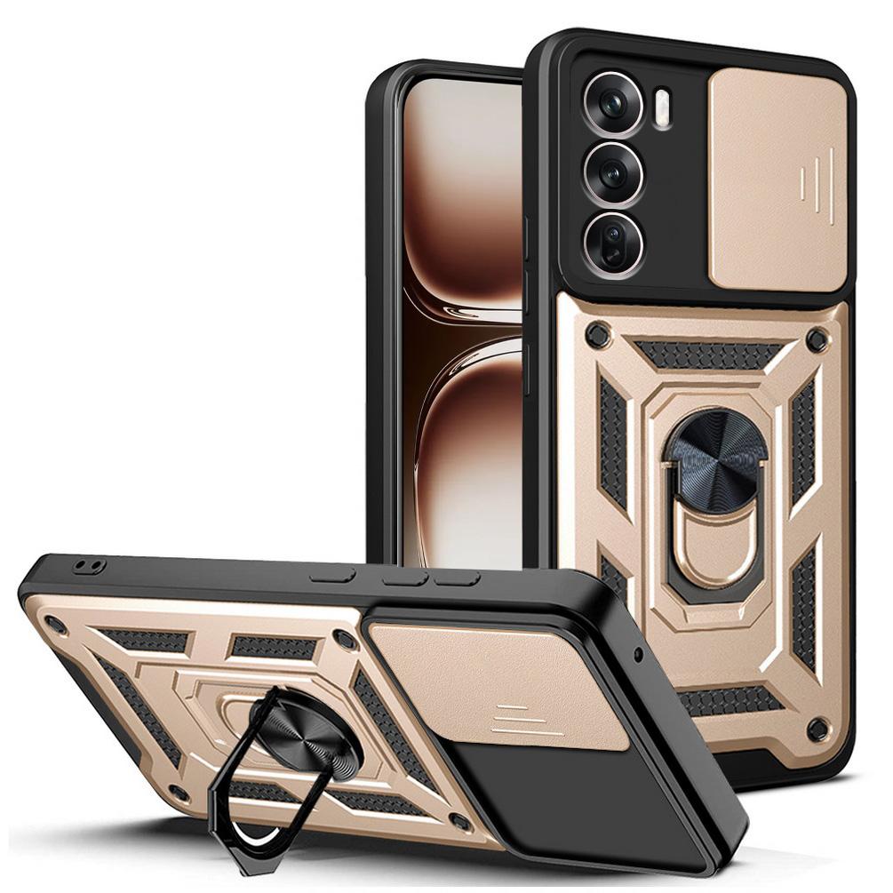 Военный защитный чехол для камеры с держателем Armor для OPPO Reno 12 11F 11 10 Pro 10 8T 8 7 Pro 7Z 6 6Z 5 Find X5 Lite Ring Stand противоударный защитный чехол
