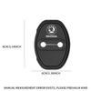 QLT4 Stainless Steel Car Door Lock Cover Protective Case for Skoda Octavia KAMIQ KODIAQ SUPERB RAPIDFABIA YETI Wheel Sticker Styling