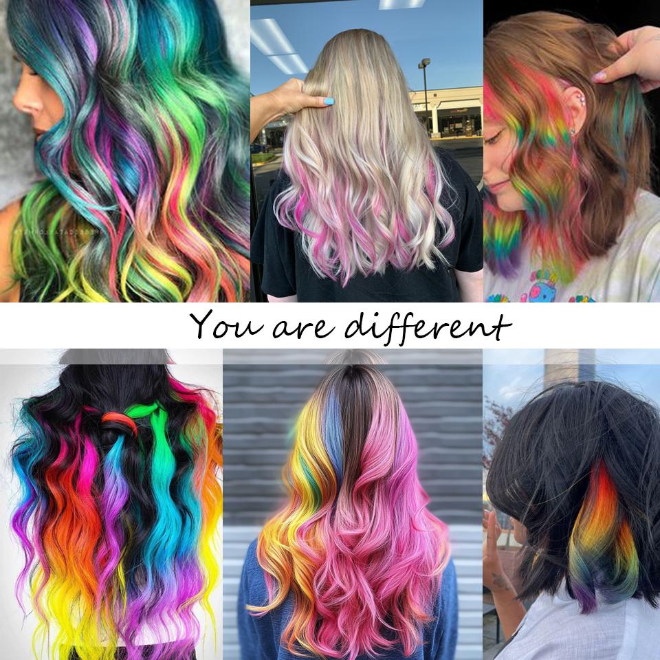 Color Single Clip Hair Piece Synthetic Wig Female Refreshing Style Thin Holiday With Natural Long Hair Piece Hair Extension