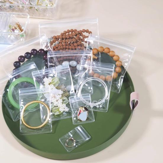 100 шт., сумки для ювелирных изделий, антиокислительные серьги, ожерелье, браслет, сумка для хранения, влагостойкая упаковочная сумка