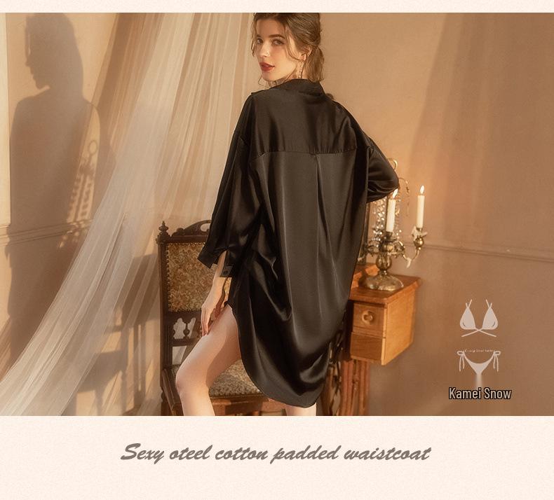 Кружевной женский домашний костюм с шортами на подтяжках во французском стиле