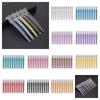 12pcs/set Long Cutting Hair Clamps Pink No Crease Hair Clip Anti-slip Salon Hairpin  Hair Care