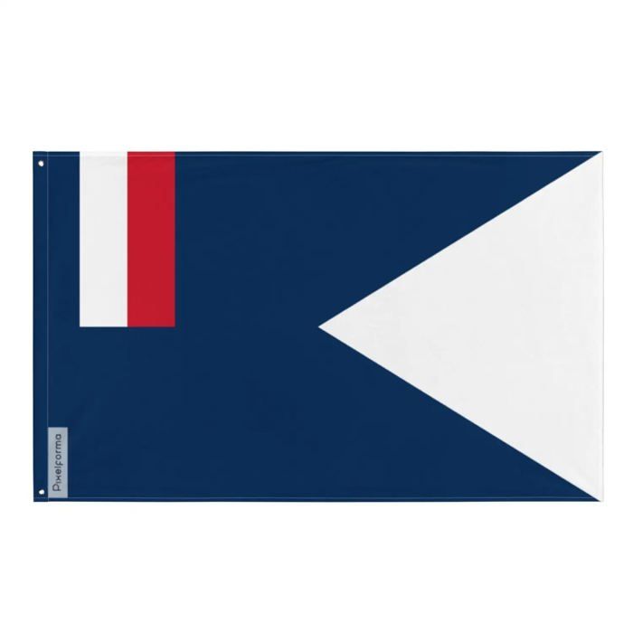 Drapeau - Gouverneur Français - 192 X 288 Cm - Polyester - Impression Recto/Verso - Œillets En Fer