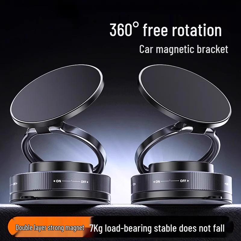 2025 Magnetic Car Phone Holder: Suction Cup Mount for In-Car Navigation
