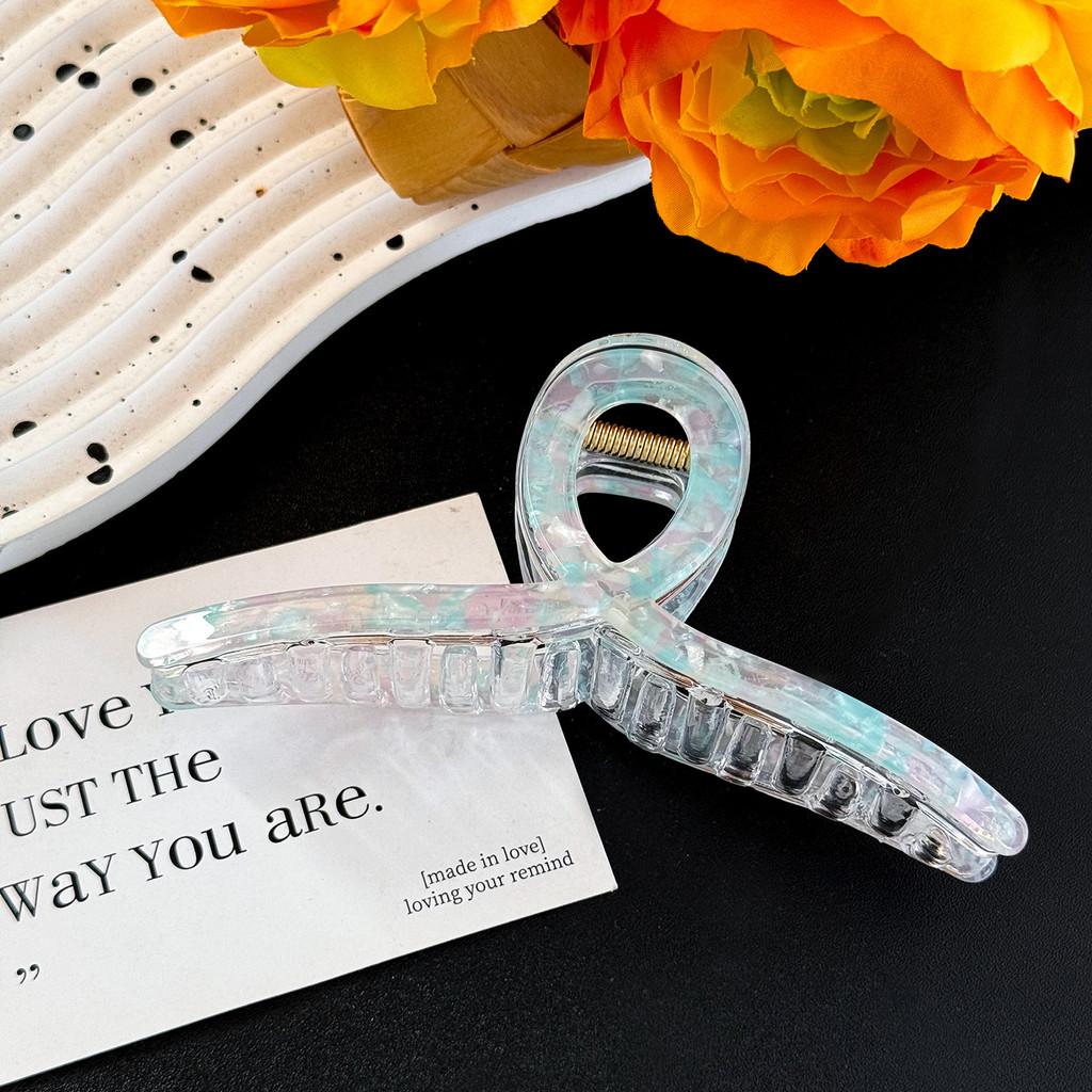 Шикарный большой зажим-краб для волос «Русалка» для изысканных высоких причесок и хвостиков разных цветов