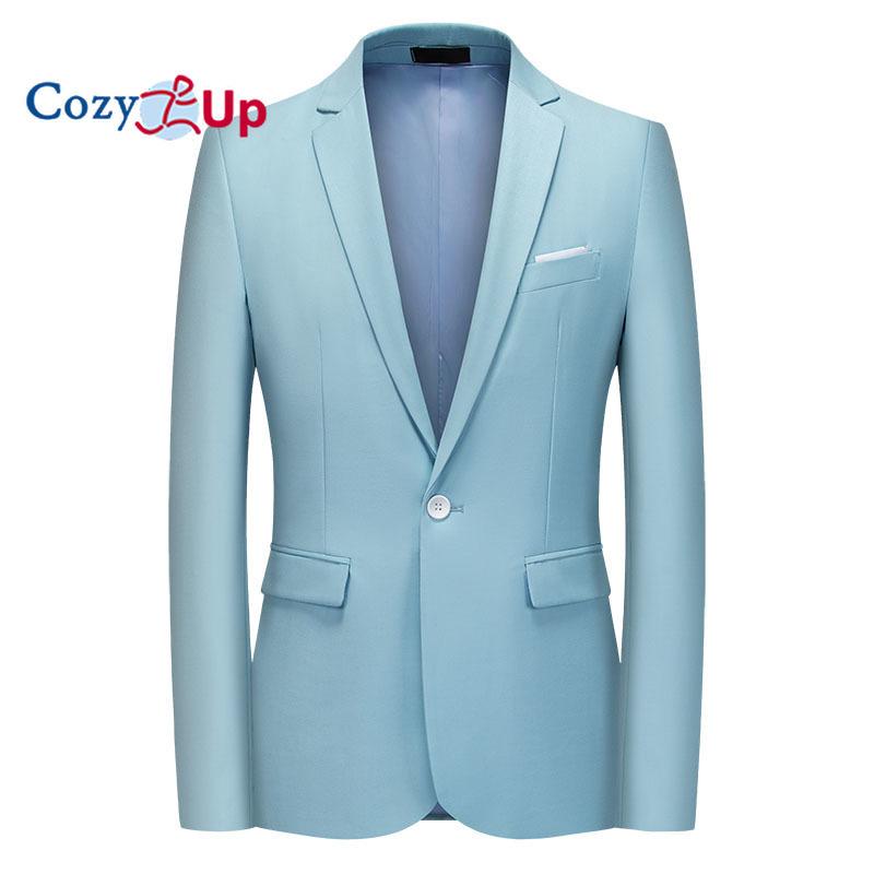 Cozy Up Мужская повседневная куртка-пиджак Slim Fit Спортивное пальто Деловой костюм Куртки на одной пуговице
