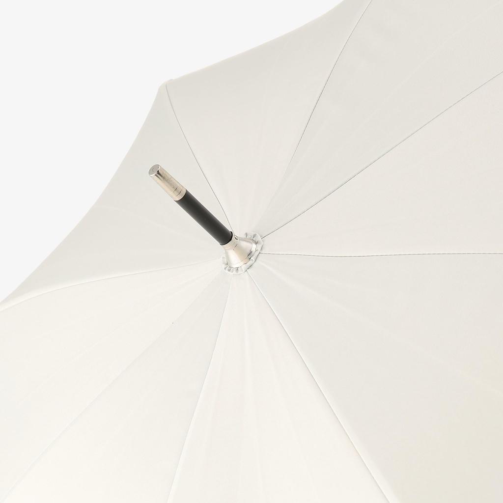 Afternoon Tea Living JN12 Parasol UV Protection and Light Blocking Long Umbrella with Small Floral Print Suitable for Sun and Ivory [100% Fabric]