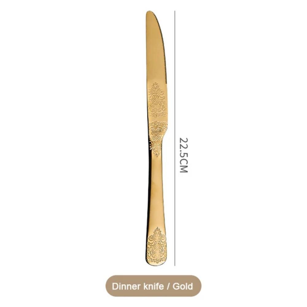 Набор столовых приборов из нержавеющей стали Портативный набор посуды Столовые приборы Нож Вилка Ложки Набор Кухонные принадлежности Наборы Подарок 1/2/4/8/16/24 шт.