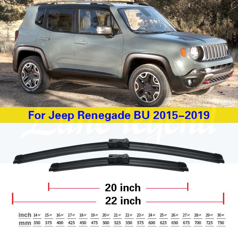 Для Jeep Renegade 2015 2016 2017 2018 2019 BU Передние Задние Щетки Стеклоочистителя Щетки Стеклоочистителя Лобовое Стекло Окно Автомобильные Аксессуары