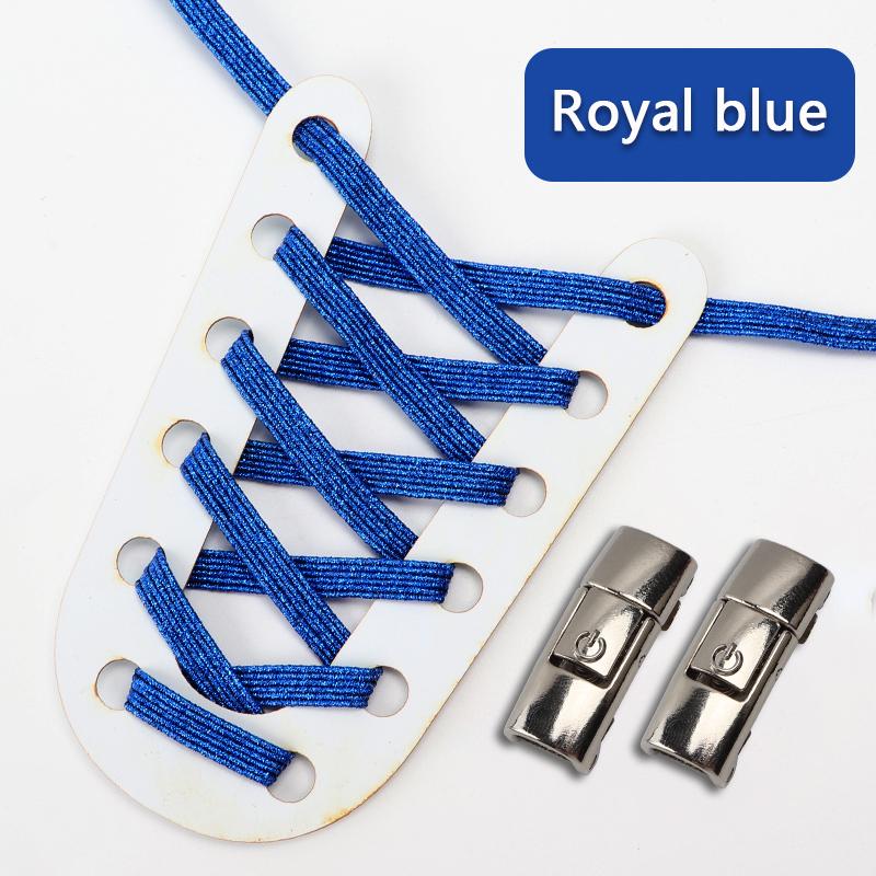 NO.8 Радужные шнурки для кроссовок, новая модернизация, магнитный металлический замок, шнурки без завязок для детей и взрослых, ленивый быстрый шнурок с резиновой лентой, шнурок для обуви