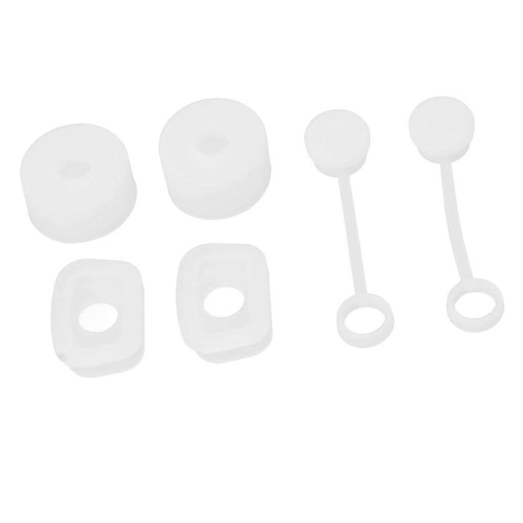 6 шт. заглушка для стакана соломинки герметичная многоразовая крышка для соломинки квадратная круглая заглушка для предотвращения проливания силиконовая утечка