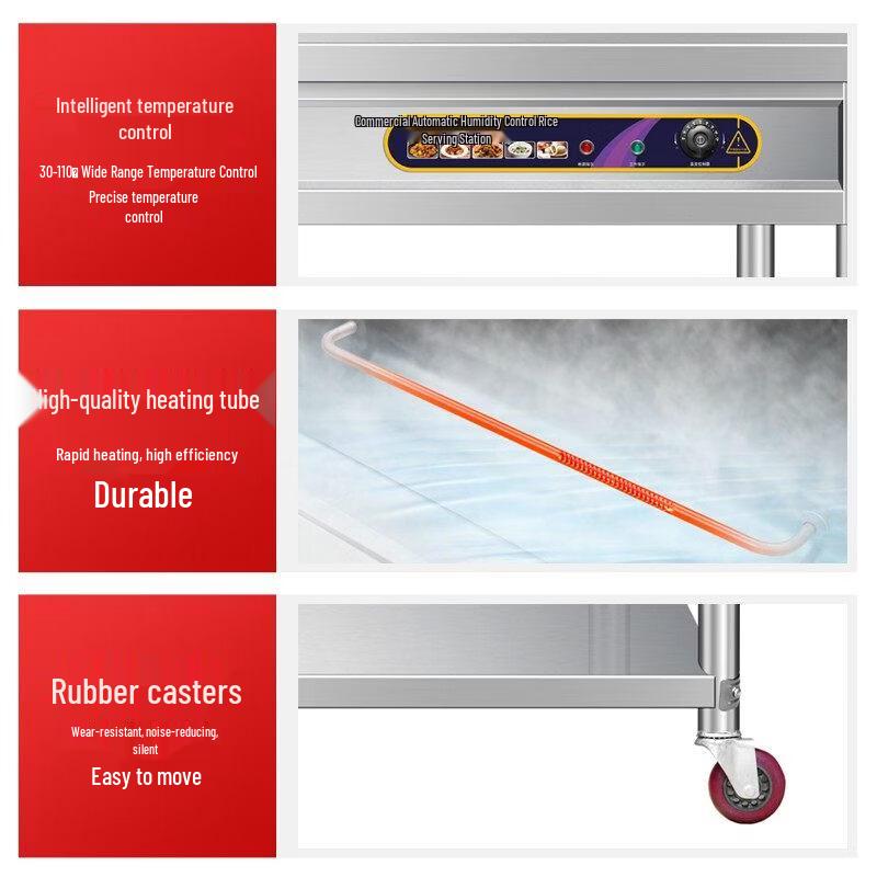 Commercial Fast Food Warming Cart