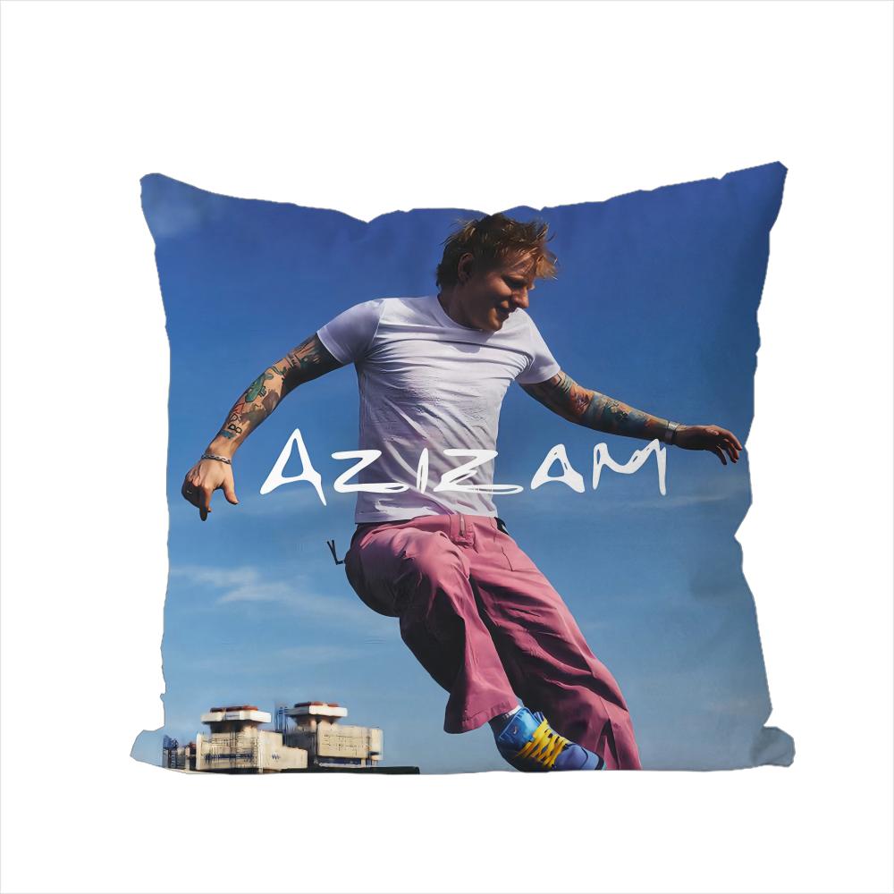 Singer EEd Sheeran Pillow Case For Car Sofa Decorative Home Doublesided Print Plush Square Throw Pillow Cushion Cover