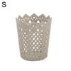 Plastic Hollow Flower Cylinder Pen Pencil Brush Holder Storage Desktop Organizer