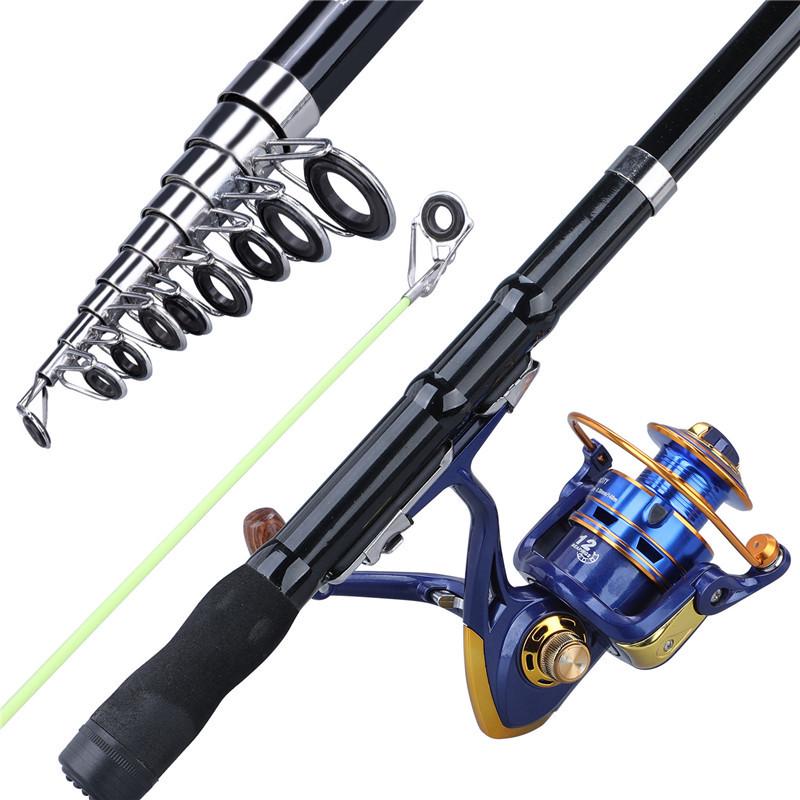 SOUGAYILANG Fishing Rod Reel Set Carbon Fiber Rod with Spinning Reel for Freshwater Saltwater Fishing