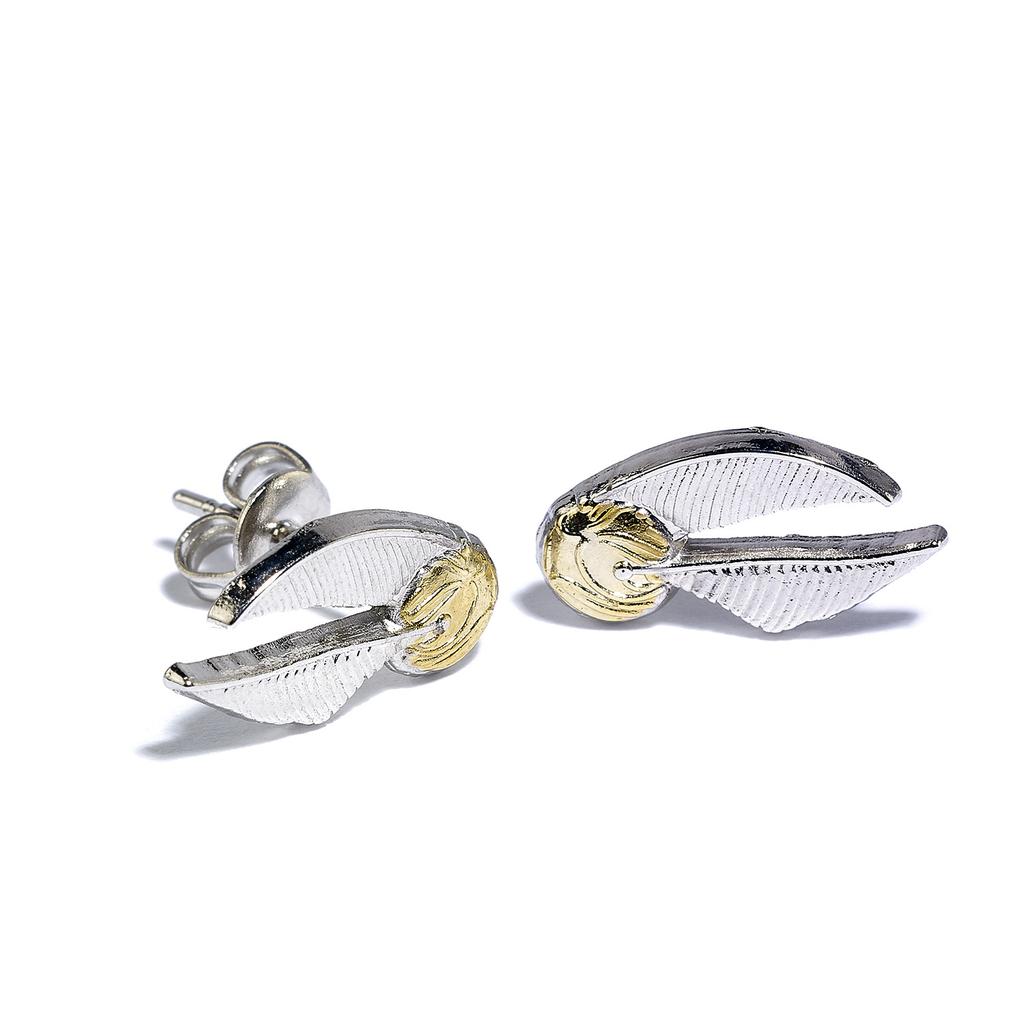 Harry Potter Deathly Hallows/Golden Snitch/Platform Stud Earring Set